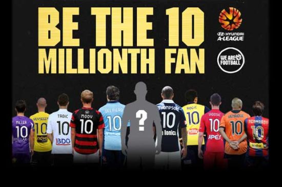 Hyundai A-League to welcome 10 millionth fan