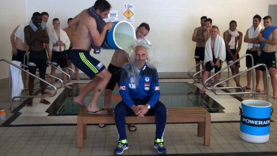 Kevin Muscat’s Ice Bucket Challenge
